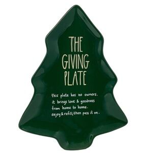 Rae Dunn Christmas Tree Giving Serving Plate NWT